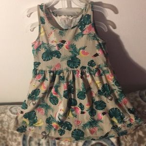 H&M🍉18-24m Birds (1 of 3)Cotton Casual Tank Dress